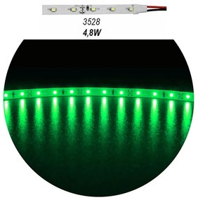 Adeleq Ταινία Led 5 Μέτρα 12Vdc 4.8W Και 60Led Ανά Μέτρο Ip20 Πράσινο 30-3411205