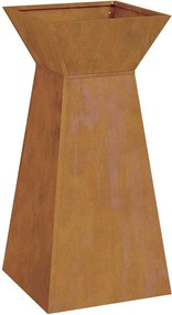 vidaXL Γλάστρα Πυλώνας 2 pcs Ασημί 35 x 35 x 73 εκ.