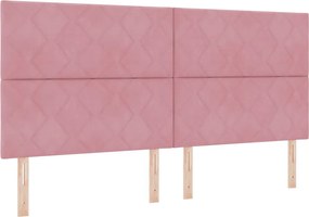 vidaXL Κεφαλάρι Ροζ 200 cm Βελούδο