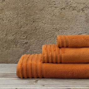 Πετσέτα Vista Dark Orange Nima Προσώπου 50x100cm 100% Βαμβάκι