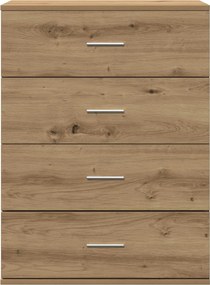 vidaXL Πλαϊνό γραφείο Artisan Oak 60 x 39 x 80 εκ Επεξεργασμένο Ξύλο