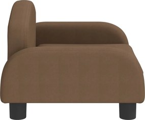 vidaXL Κρεβάτι Σκύλου Καφέ 50 x 40 x 30 εκ. Υφασμάτινο