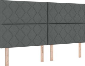 vidaXL Κεφαλάρι Σκούρο Γκρι 180 cm ύφασμα