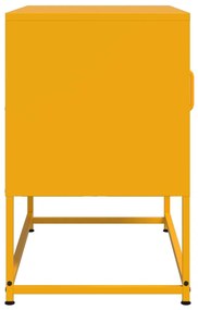 Έπιπλο Τηλεόρασης Μουσταρδί Κίτρινο 68x39x60,5 εκ. από Ατσάλι - Κίτρινο