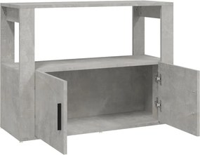 vidaXL Ντουλάπι Γκρι Σκυροδέματος 80x30x60 εκ. Επεξεργασμένο Ξύλο