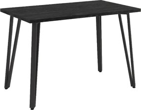 Τραπέζι Xana Megapap χρώμα black wood 120x70x77,5εκ.