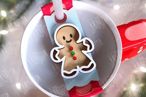 Σετ των 2 Intra απο ξύλο plywood 3mm-4mm πάχος Χριστουγεννιάτικα αξεσουάρ Stanley |Ιδέα δώρου Δίασταση 15x15 cm INTRAFABR-108899219