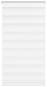 vidaXL Ζέβρα τυφλή Λευκό Πλάτος υφάσματος 75,9 εκ. Πολυεστέρας
