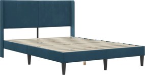 vidaXL Σκελετός Κρεβατιού Μπλε 120 x 200 cm Βελούδο