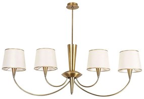 Φωτιστικό Οροφής Pardo 892OPV1403 118x20x83cm 4xE27 40W Gold-White Opviq