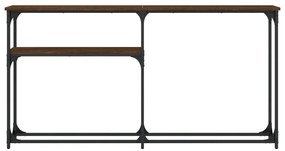 Τραπέζι Κονσόλα Καφέ Δρυς 145x22,5x75 εκ. Επεξεργασμένο Ξύλο - Καφέ