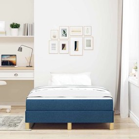 vidaXL Κρεβάτι με ελατήρια Μπλε και Καφέ 120 x 200 cm