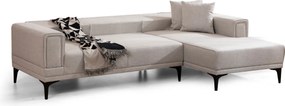 Corner Sofa-Bed Horizon Right - Ecru Ecru