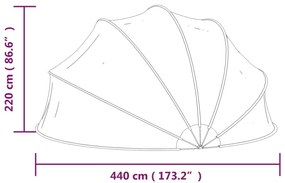 Προστατευτικό Κάλυμμα Πισίνας 440 x 220 εκ. - Διαφανές