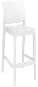 Σκαμπό Μπαρ Maya 75 White 20-0383 45Χ51Χ108cm Siesta Polypropylene