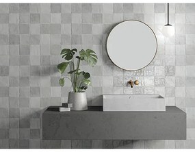 Πλακάκι Τοίχου 10x10cm Γυαλιστερό Peronda Ceramicas Riad Glossy Grey