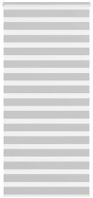 vidaXL Ζέβρα τυφλή Ανοιχτό Γκρι Πλάτος υφάσματος 100,9 εκ. Πολυεστέρας