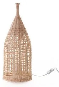 Επιδαπέδιο Φωτιστικό E27 Φ21cm Rattan Φυσικό 124-01247-10 Luma Lighting-124-01247-10-Μπεζ 124-01247-10