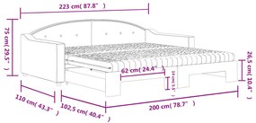 ΚΑΝΑΠΕΣ ΚΡΕΒΑΤΙ ΣΥΡΟΜΕΝΟΣ ΑΝ. ΓΚΡΙ 100X200ΕΚ ΎΦΑΣΜΑ ΣΤΡΩΜΑΤΑ 3197553