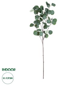 GloboStar® Artificial Garden EUCALYPTUS BRANCH 20258 Τεχνητό Διακοσμητικό Κλαδί Ευκάλυπτου Π27 x Υ93cm