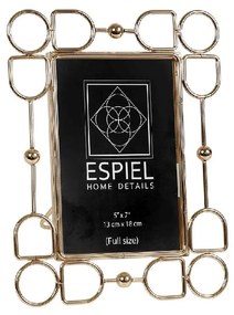 Κορνίζα Μεταλλική Χρυσή ESPIEL 10x15εκ. FAM525