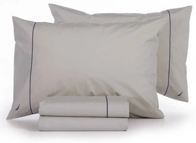 Σεντόνια Nau Wave Solid (Σετ 4τμχ) Linen Nautica Διπλό 200x270cm 100% Βαμβάκι