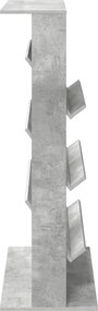 vidaXL Ράφι Περιοδικών Σκυρόδεμα Γκρι 70 x 41 x 126 εκ.