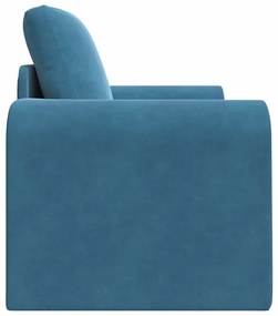 vidaXL Καναπές Κρεβάτι 2 σε 1 Μπλε 98x71x83 εκ. Βελούδο