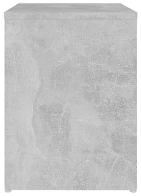 Κομοδίνο Γκρι Σκυροδέματος 40 x 30 x 40 εκ. από Μοριοσανίδα - Γκρι