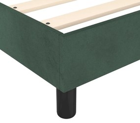 ΚΡΕΒΑΤΙ BOXSPRING ΜΕ ΣΤΡΩΜΑ ΣΚΟΥΡΟ ΠΡΑΣΙΝΟ 140X190ΕΚ. ΒΕΛΟΥΔΙΝΟ 3144678