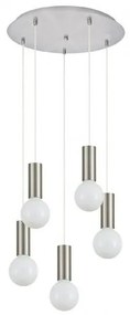 Κρεμαστό Φωτιστικό Οροφής Μέταλλο ADEPT TUBE H300 Φ40 Homelighting 77-8390 Νίκελ Ματ