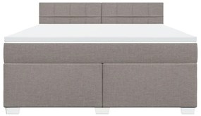 ΚΡΕΒΑΤΙ BOXSPRING ΜΕ ΣΤΡΩΜΑ TAUPE 180X200 ΕΚ. ΥΦΑΣΜΑΤΙΝΟ 3288271