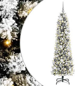 vidaXL Τεχνητό Χριστουγεννιάτικο Δέντρο με 300 LED Λευκό 180 cm