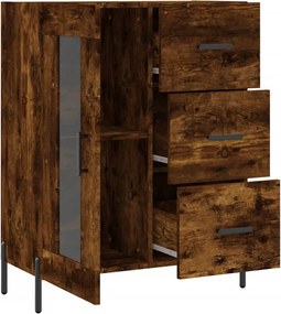 vidaXL Ντουλάπι Καπνιστή Δρυς 69,5 x 34 x 90 εκ. Επεξεργασμένο Ξύλο