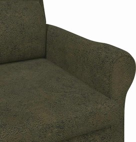 vidaXL Πολυθρόνα Στρατιωτικό πράσινο 76 x 94 x 102 εκ. Τεχνητό Δέρμα