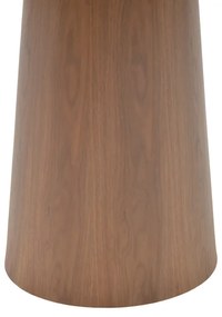 Tραπέζι Donda pakoworld mdf-μέταλλο καρυδί Φ100x76εκ