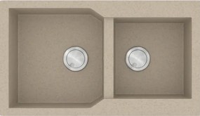 Sanitec Ultra Granite 804 (86x50) - Γρανιτένιος νεροχύτης - Sabbia