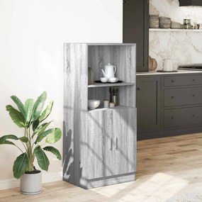 Ντουλάπι Κουζίνας Γκρι sonoma 57x41,5x131,5 εκ. Επεξεργ. Ξύλο - Γκρι
