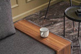 Πολυθρόνα Ανθρακί Αριστερή FLY 75x100x80