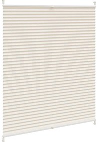 Πλισέ ρόλερ σκίασης 110x125cm Κρεμ