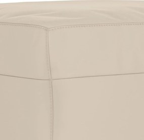 vidaXL Πάγκος Κρεμ 70 x 35 x 41 εκ. από Ύφασμα Μικροϊνών