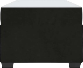 vidaXL Σκελετός Κρεβατιού με στρώμα Μαύρο 100 x 200 cm ύφασμα