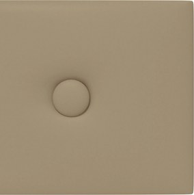 vidaXL Κεφαλάρι Τοίχου 12 pcs Καπουτσίνο 60 x 15 cm Τεχνητό Δέρμα