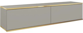 Έπιπλο Τηλεόρασης Κρεμαστό Oro P_ORO_STV_Sz 135x30x32cm Grey-Gold