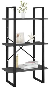 vidaXL Ράφι Αποθήκευσης Γκρι 60 x 30 x 105 εκ. από Επεξ. Ξύλο