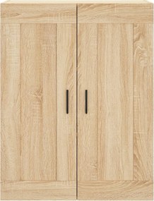 vidaXL Ντουλάπι Sonoma δρυς 69,5 x 34 x 180 εκ. από Επεξεργασμένο Ξύλο