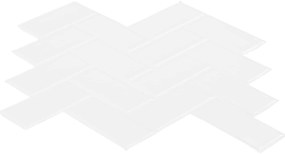 vidaXL Πλακάκι ψαροκόκαλο 20 pcs Λευκό 30 x 30 cm Πολυουρεθάνη και PET