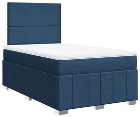 ΚΡΕΒΑΤΙ BOXSPRING ΜΕ ΣΤΡΩΜΑ ΜΠΛΕ 120X200 ΕΚ. ΥΦΑΣΜΑΤΙΝΟ 3293934