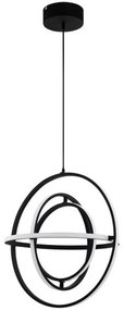 Φωτιστικό Οροφής 39893 Retornio Led Ø580 Black Eglo Metal,Aluminum