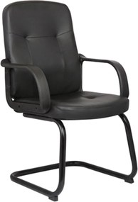 BF1300V Πολυθρόνα Γραφείου Επισκέπτη, Pu Μαύρο   1τμχ